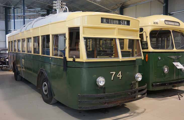 Hobart MTT Leyland trolleybus 74